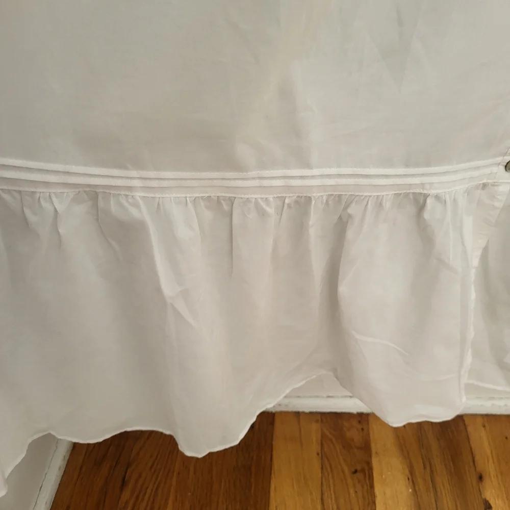 Eileen West XS Long White Long Sleeve Cotton Nightgown Pockets Cottagecore New - Picture 5 of 12